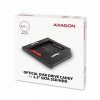 AXAGON RSS-CD09 Ramka na 2,5 SSD-HDD do gniazda DVD, 9.5mm LED aluminium